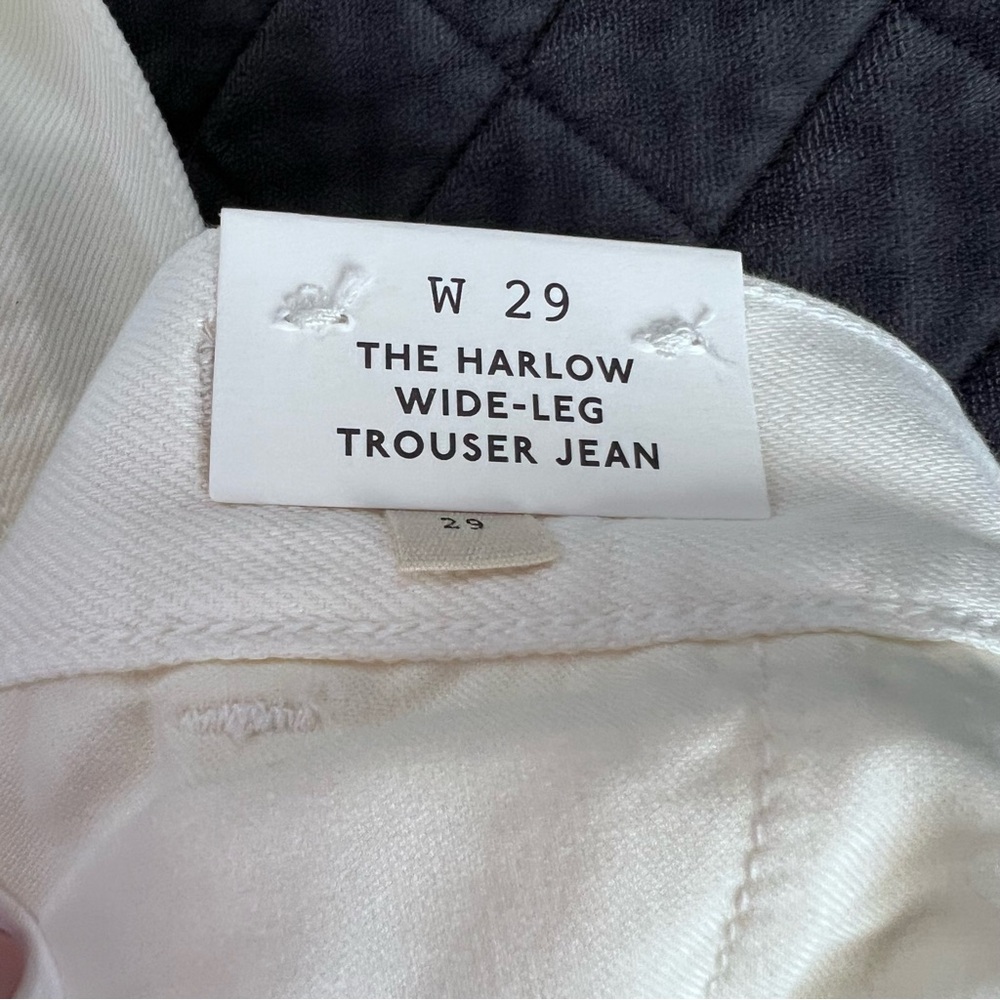 Madewell The Harlow Wide Leg Trouser Jean Size 29 Cream High Rise Relaxed Fit CL - Picture 8 of 14